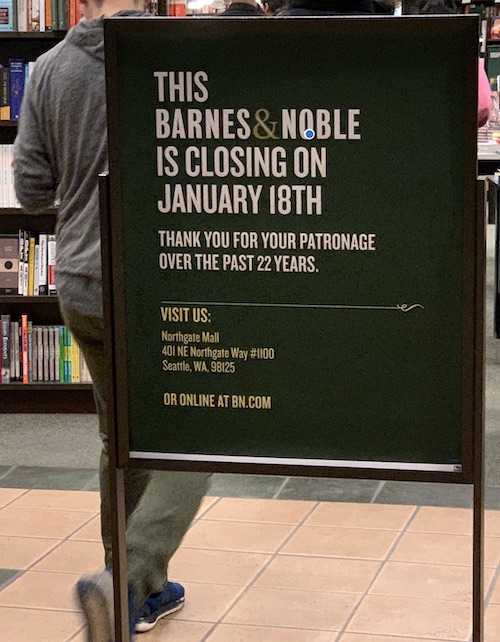 The Seattle Review Of Books Downtown Barnes Noble To Close